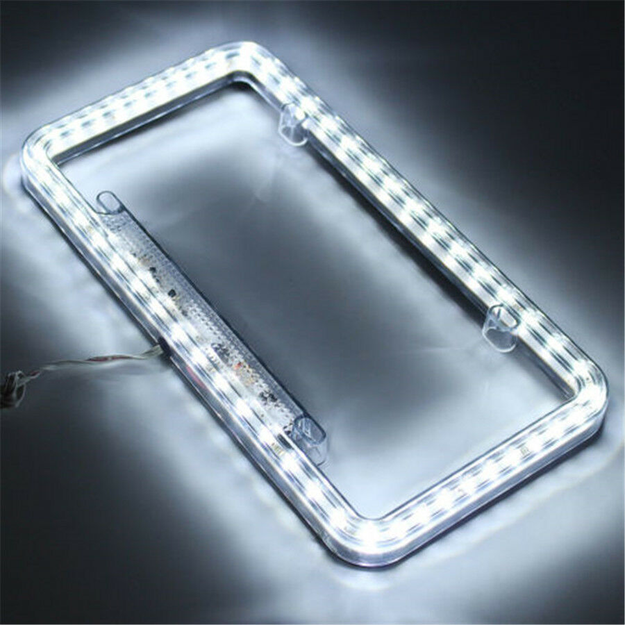 Custom Universal LED Illuminated License Plate Frame - Click Image to Close